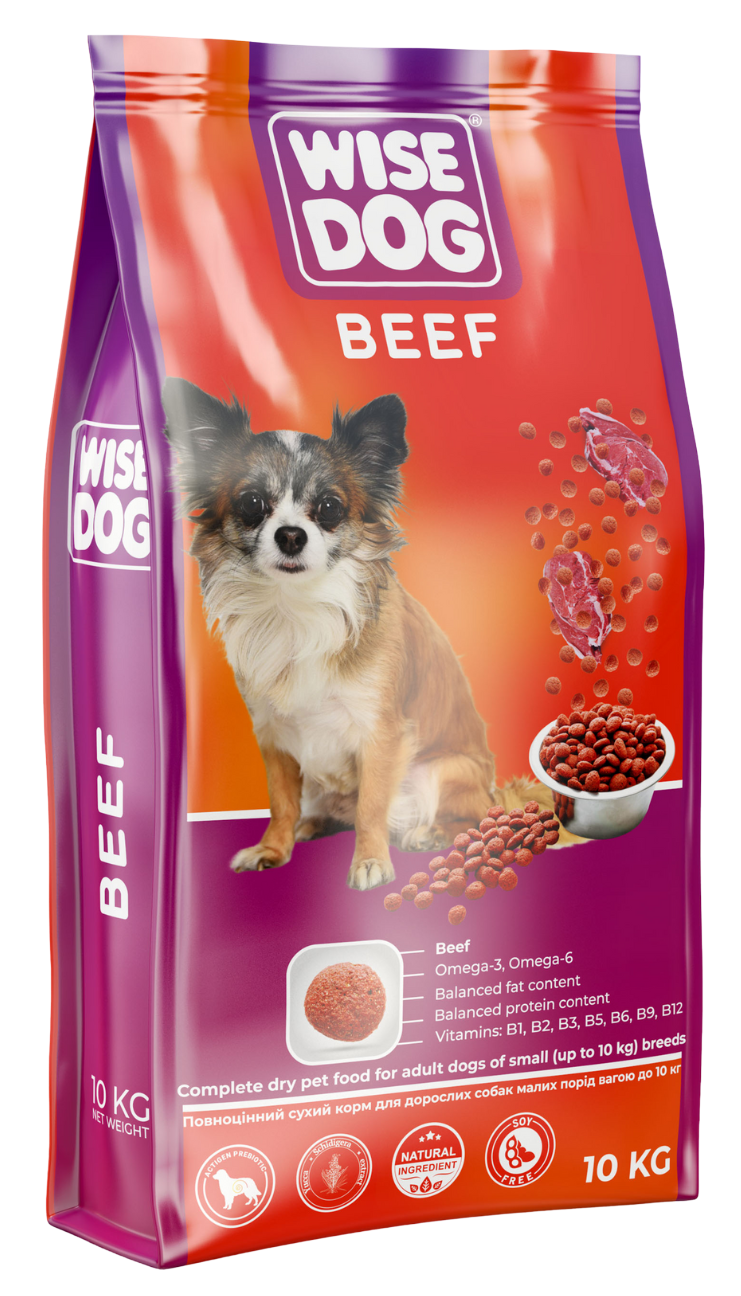 Корм для собак Wise Dog Beef сбалансированный полноценный сухой всех пород со стандартными потребностями в энергии 10 кг (35216746)