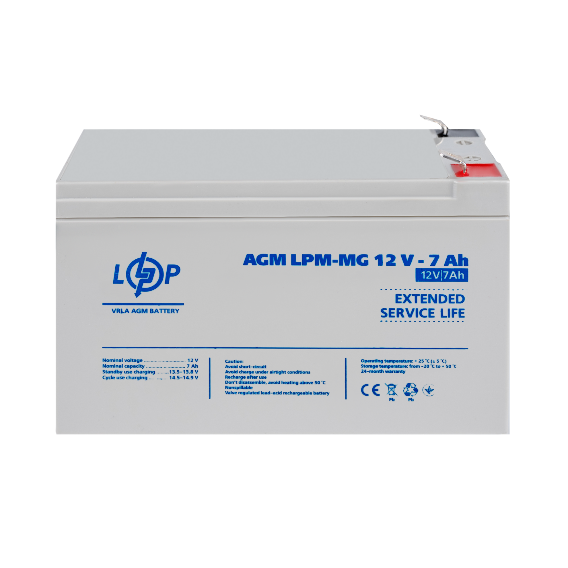 Аккумулятор мультигелевый LPM-MG 12V 7 Ah - фото 2