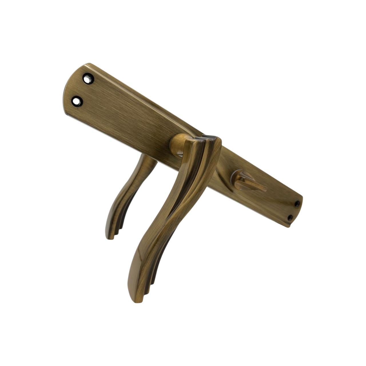 Ручки с защелкой Ozcanlar Orkide Mat/Oksid WC 72 мм (330099)