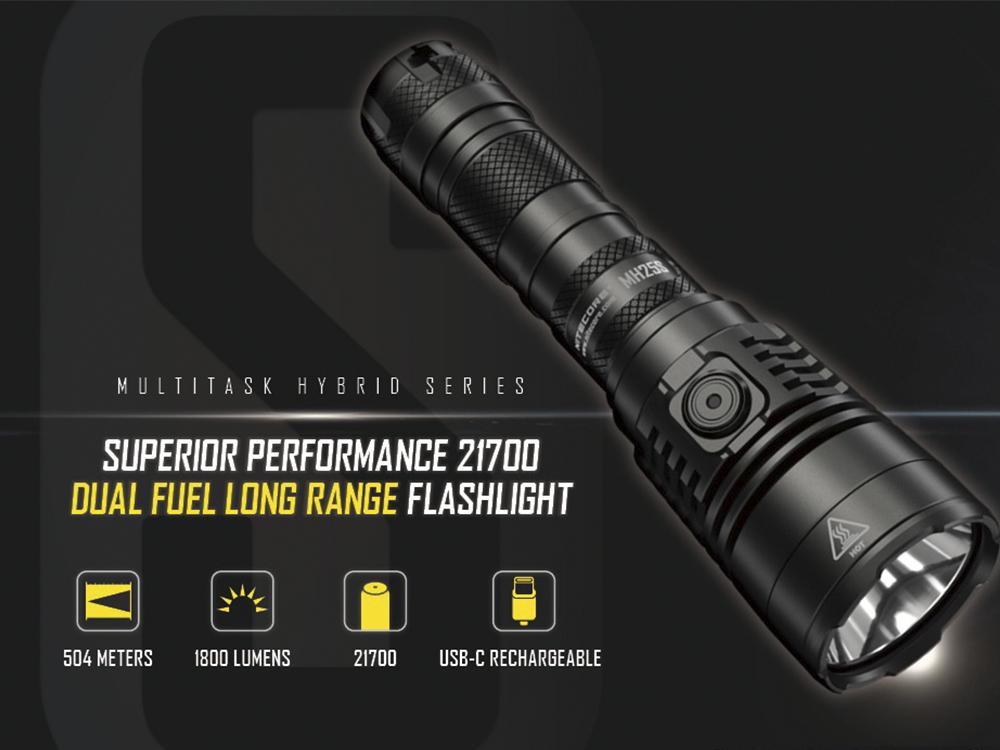 Ліхтар Nitecore MH25S 1800 Лм акумуляторний 5000 mAh (1011-805-00) - фото 8