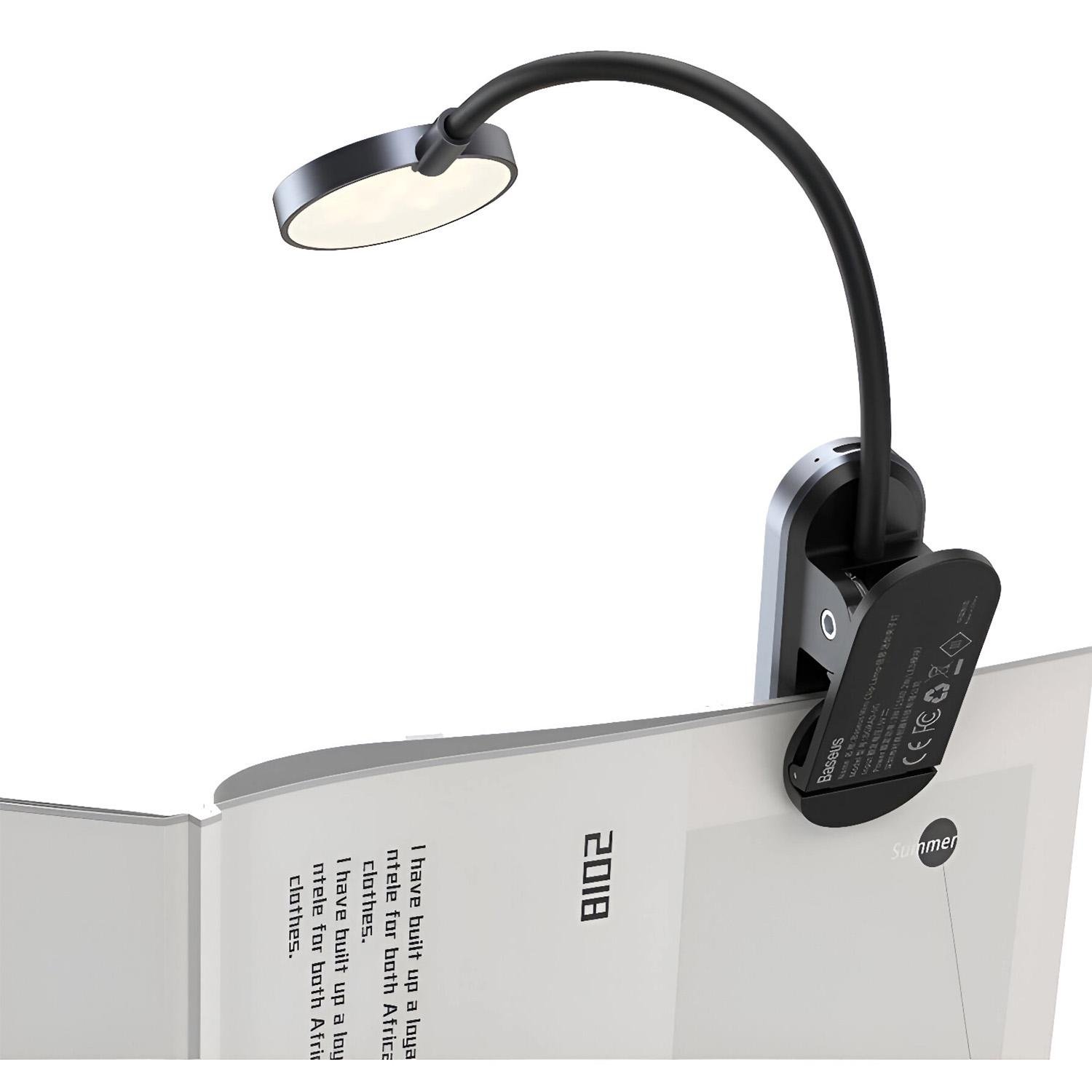 Настольная лампа BASEUS Comfort Reading Mini Clip Lamp Dark Gray (DGRAD-0G)