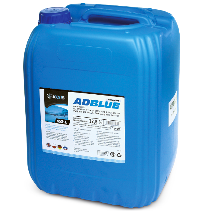 Жидкость Axxis AdBlue для снижения выбросов систем SCR мочевина 20 л (501579 AUS 32)