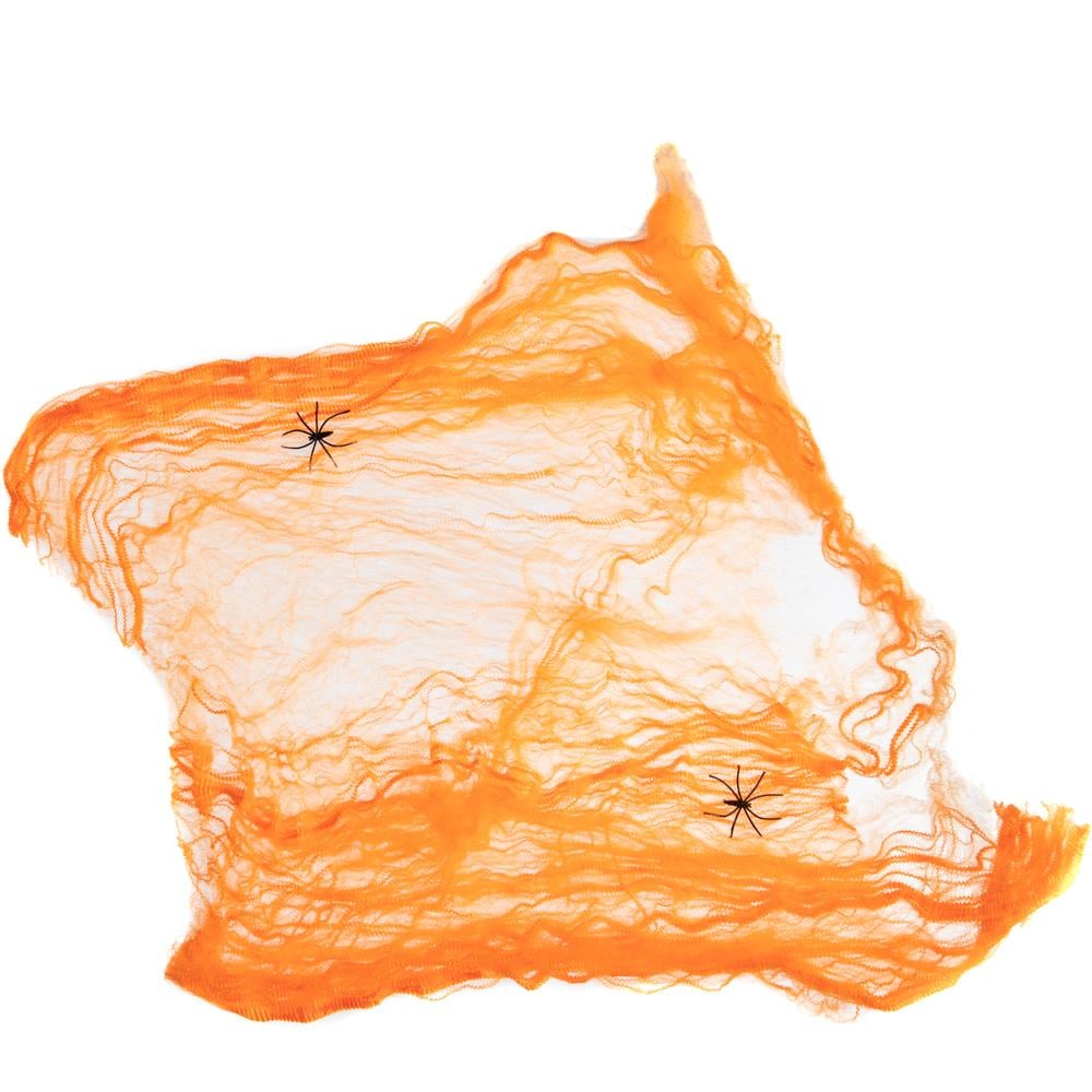 Декор на Хеллоуин Elisey Паутина Оранжевый (8810-011)