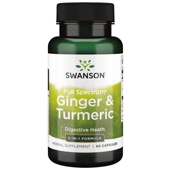 Антиоксидант Swanson Full Spectrum Ginger Turmeric 60 капс. (000019987)