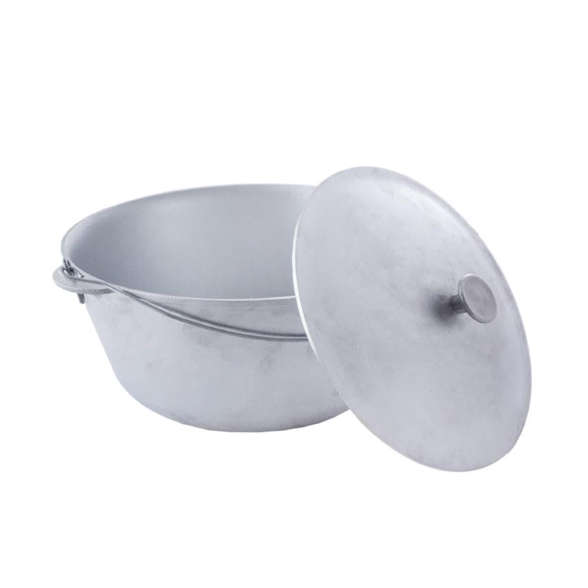 Казан с дужкой алюминиевый с крышкой 20 л Ø 40 см