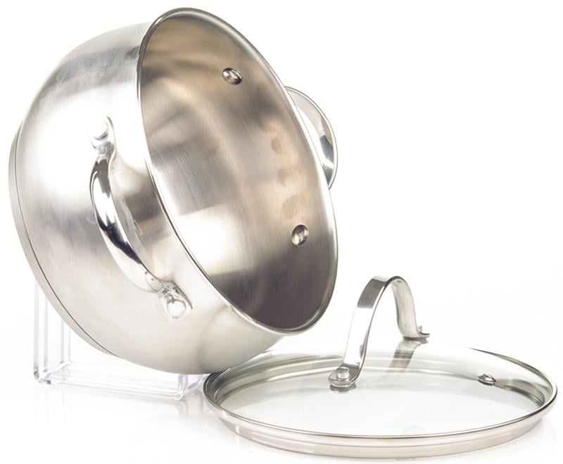 Каструля Fissman Martinez 5,9 л пузата з нержавіючої сталі (FN-SS-5139) - фото 2 Каструля Fissman Martinez 5,9 л пузата з нержавіючої сталі (FN-SS-5139) - фото 2