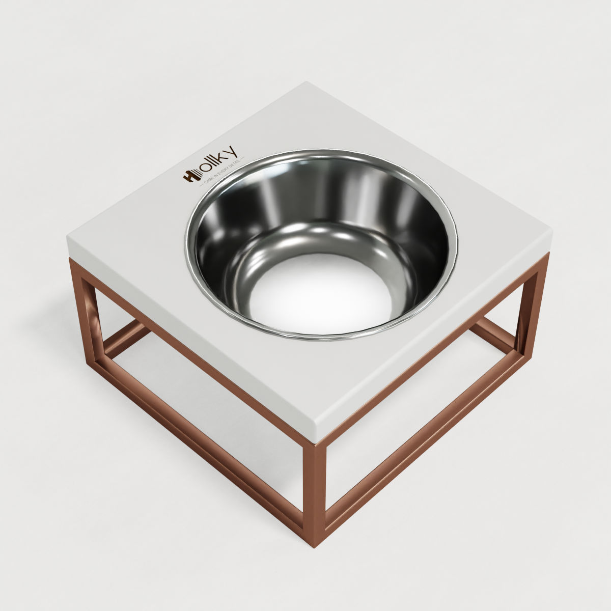 Миска на подставке для кошек и средних собак Hollky Base Solo M 0,8 л (M-212110-GLWH) - фото 6 Миска на подставке для кошек и средних собак Hollky Base Solo M 0,8 л (M-212110-GLWH) - фото 6