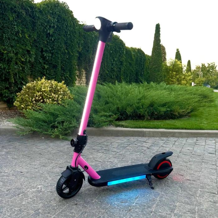 Електросамокат дитячий GIANT Kids ES3 LED Max 10,4 Ah з LED підсвіткою і екраном до 10 років Червоний (32960189)