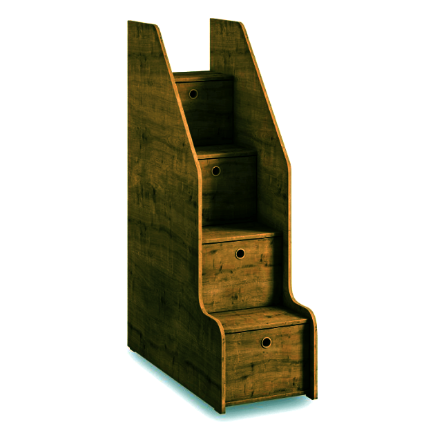 Комод-лестница из дерева Шатипа Мускат (КЛЕ-001007) Комод-лестница из дерева Шатипа Мускат (КЛЕ-001007)