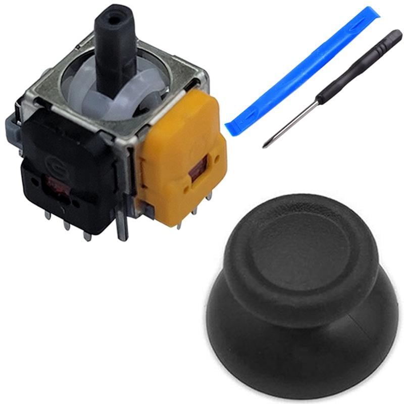 Механізм 3D джойстика PS4 V2 з датчиком холу/стік V1/викрутка/лопатка Чорний