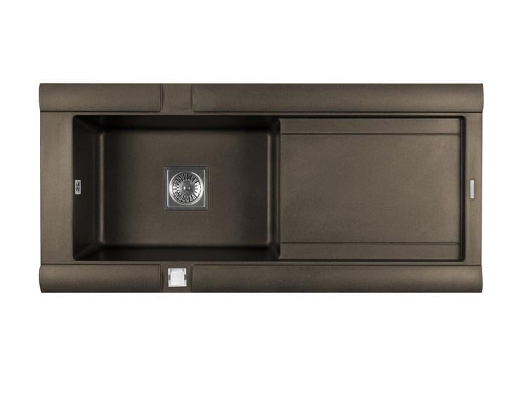 Кухонная мойка LONGRAN GEO 1.0B Коричневый (Chocolate Metallic)