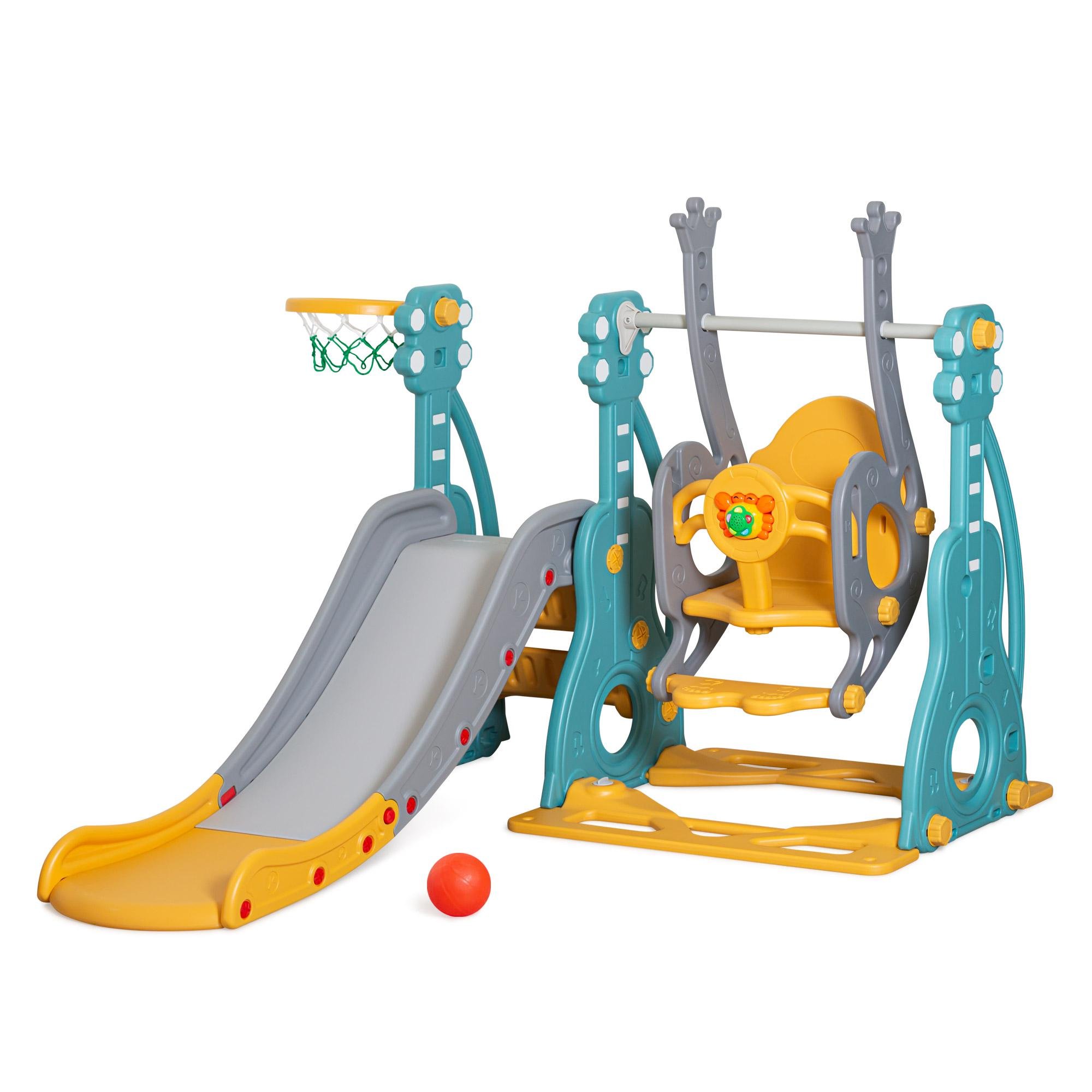 Дитячий ігровий комплекс Mealux Ariel Yellow/Blue/Grey (KD-B252 Yellow/Blue/Grey)