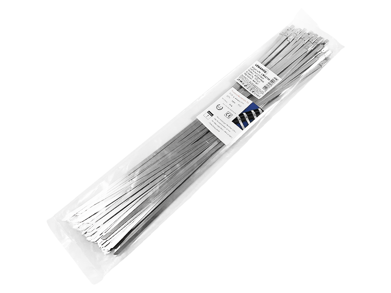 Стяжка кабельная металлическая Lemanso LMA2745 100 шт. 400x4,6 мм (8652)