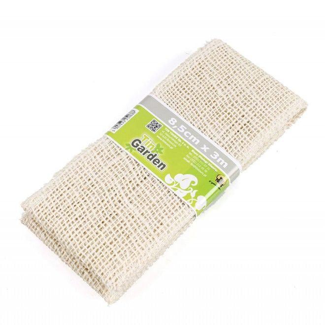 Лента из мешковины Flora 8,5 см х 3 м Кремовый (5374)