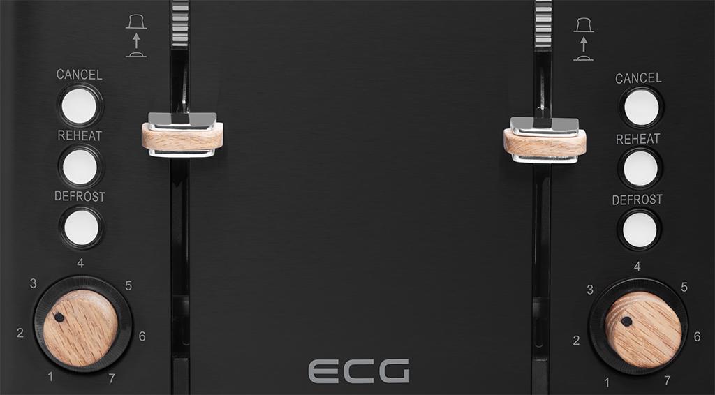 Тостер ECG ST 4768 Timber Black - фото 6