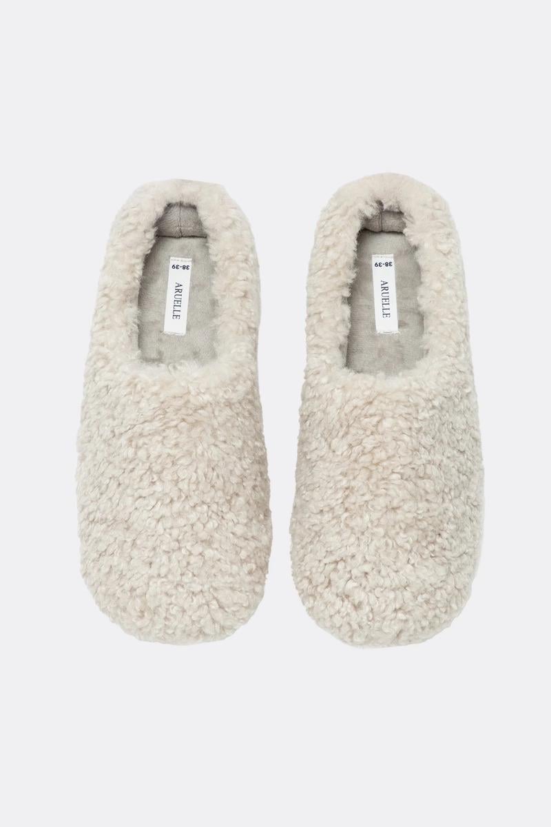 Домашні капці жіночі Aruelle р. 36/37 Бежевий (Amy-slippers)