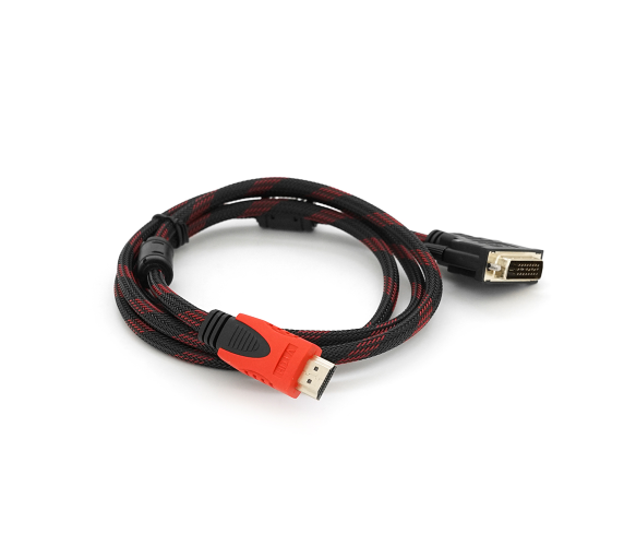 Кабель VOLTRONIC HDMI M-DVI M 1,5 м Black/Red (YT-HDMI M-DVI M-1.5)