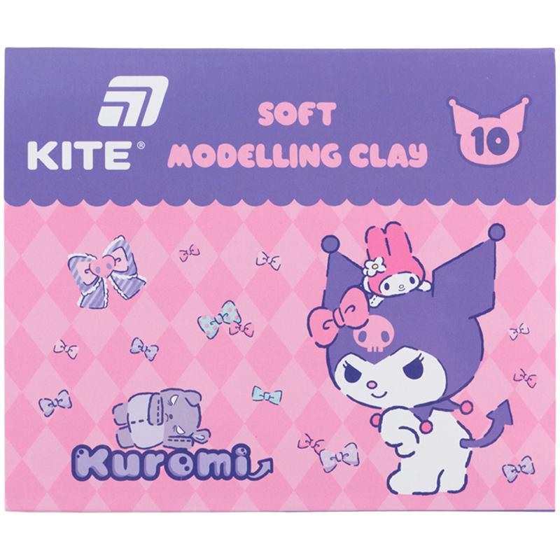 Пластилин KITE Kuromi 10 цветов восковой 200 г (HK24-084)