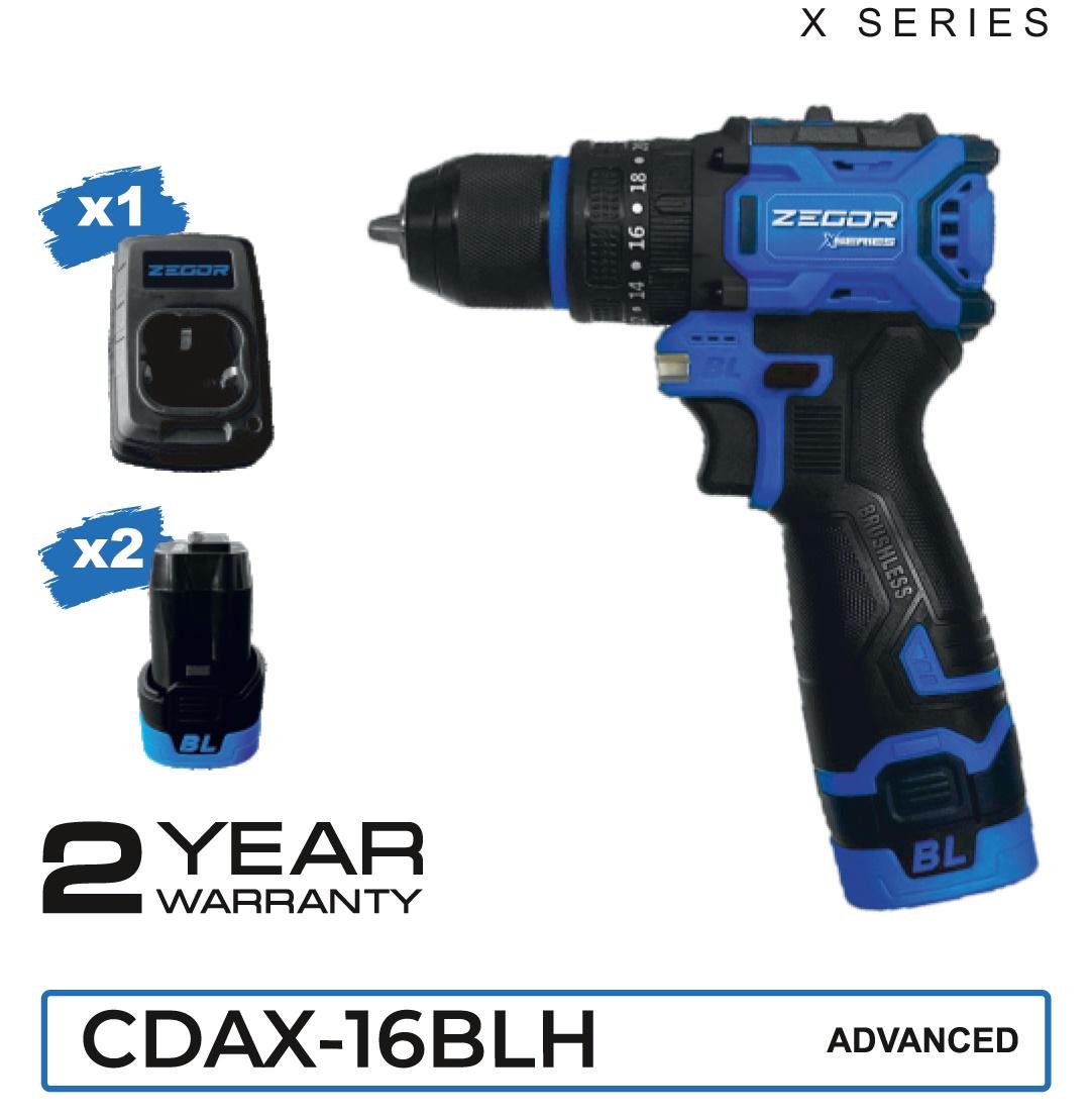 Шуруповерт ударный аккумуляторный бесщеточный Zegor CDAX-16BLH/16В/две скорости/2 батареи 16 В 2 Ач/реверс/подсветка/кейс - фото 8 Шуруповерт ударный аккумуляторный бесщеточный Zegor CDAX-16BLH/16В/две скорости/2 батареи 16 В 2 Ач/реверс/подсветка/кейс - фото 8