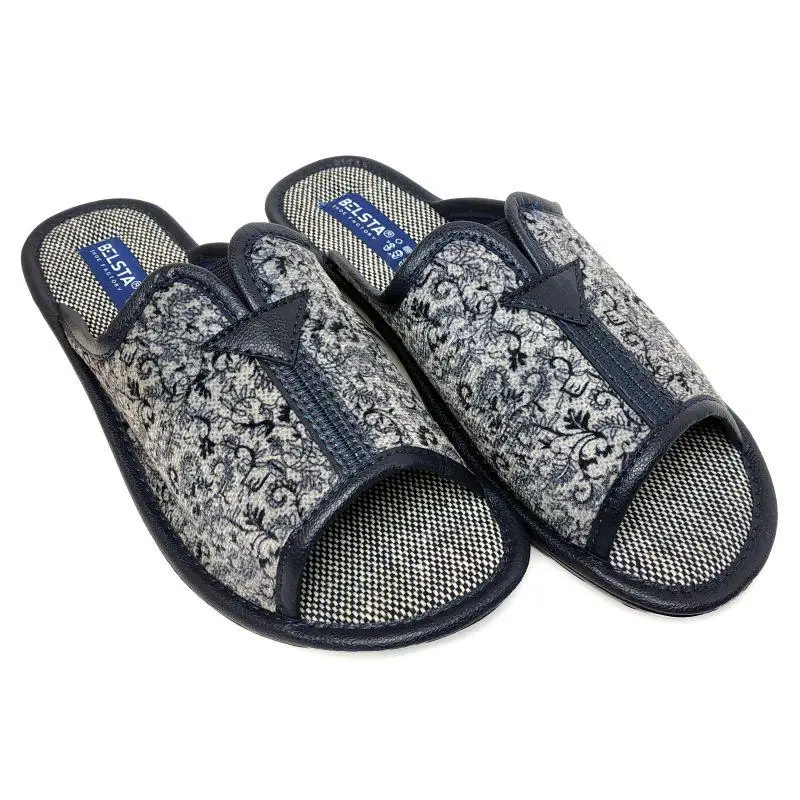 Тапочки домашние женские БЕЛСТА принтаны 25,5-26 см р. 40 Синий (1-100-40)