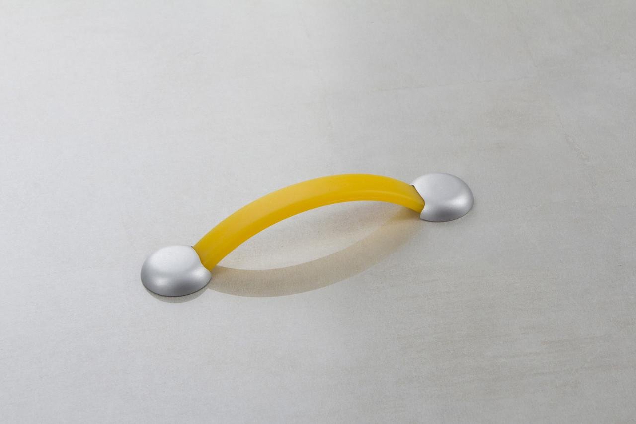 Мебельная ручка резиновая Poliplast РП-16/128 Желтый (16007)