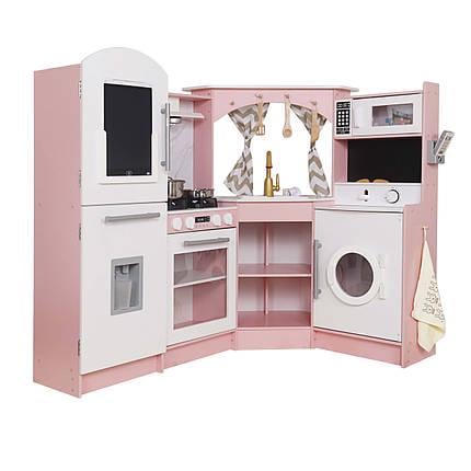Кухня дитяча кутова дерев'яна AVKO Пальма Pink звукові та світлові ефекти - фото 1 Кухня дитяча кутова дерев'яна AVKO Пальма Pink звукові та світлові ефекти - фото 1