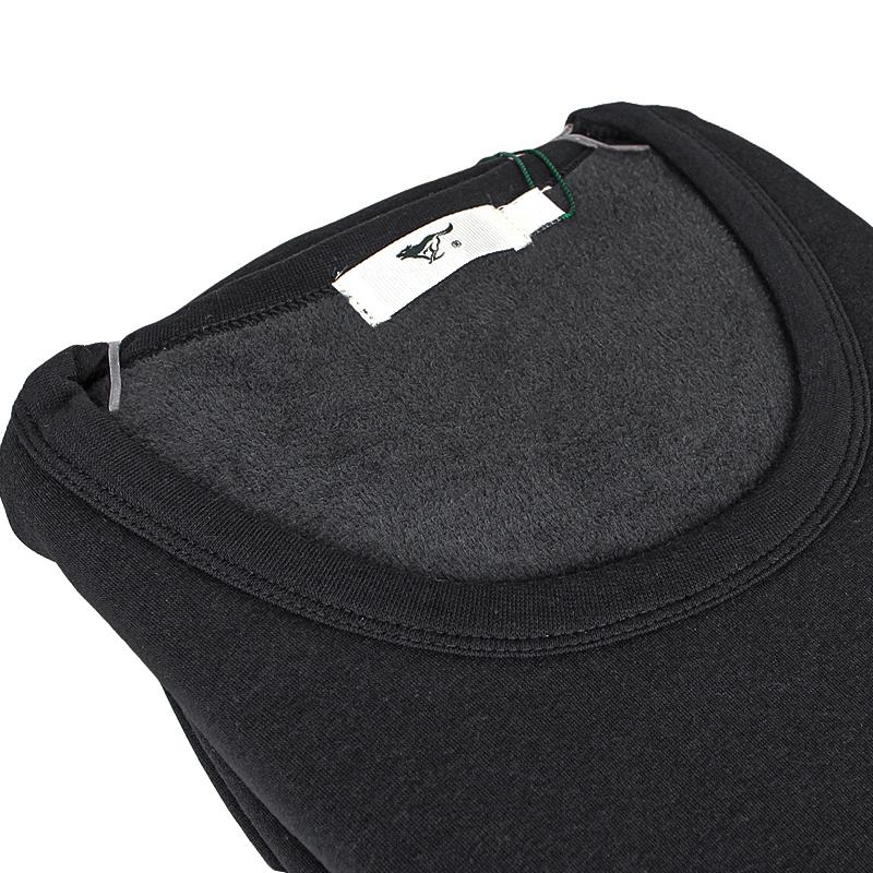 Термобелье мужское хлопковое комплект кальсоны и кофта с мехом -5-20°С 3 XL Черный - фото 3 Термобелье мужское хлопковое комплект кальсоны и кофта с мехом -5-20°С 3 XL Черный - фото 3