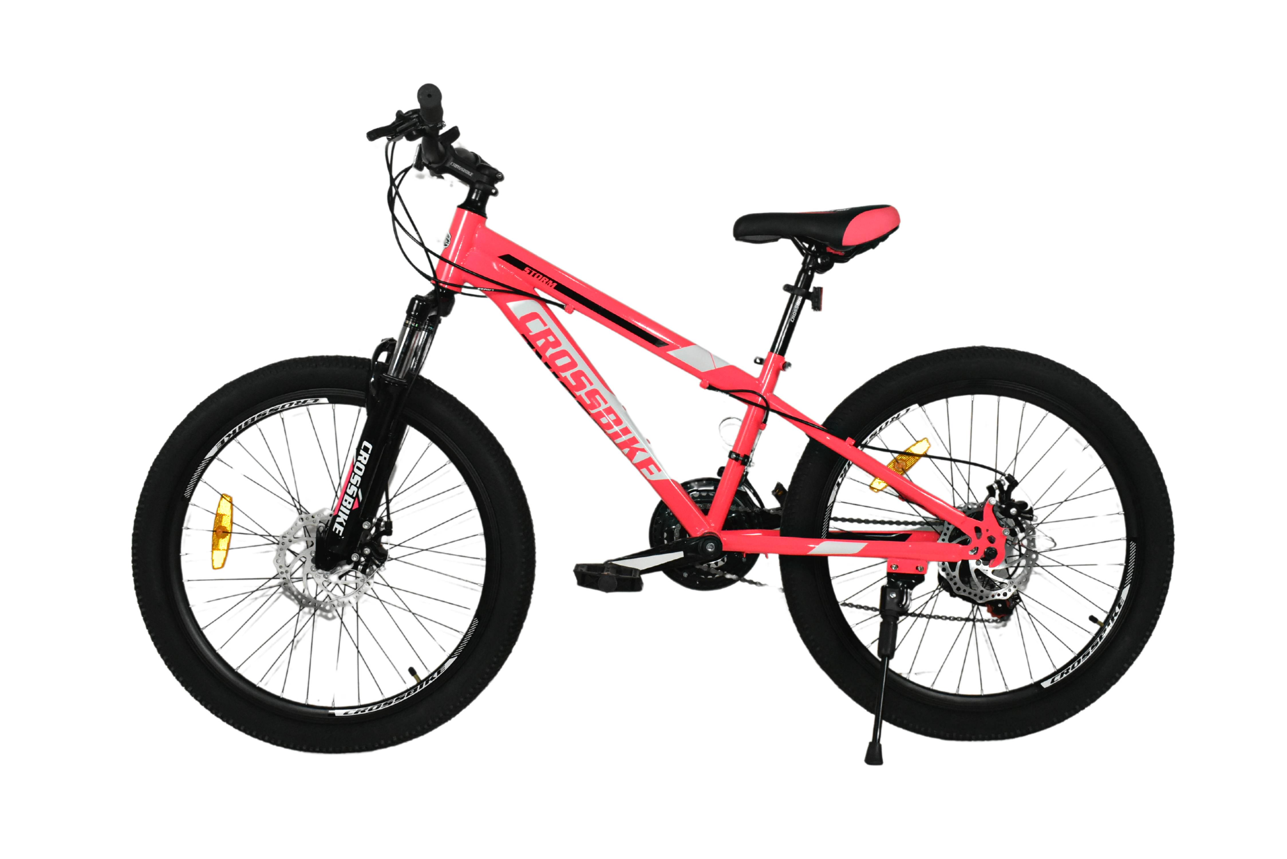 Велосипед CrossBike STORM 24" 13" Розовый - фото 2 Велосипед CrossBike STORM 24" 13" Розовый - фото 2