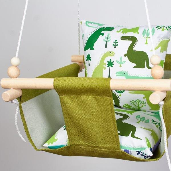 Дитяча гойдалка Infancy Дино Зелений (9885590) - фото 5
