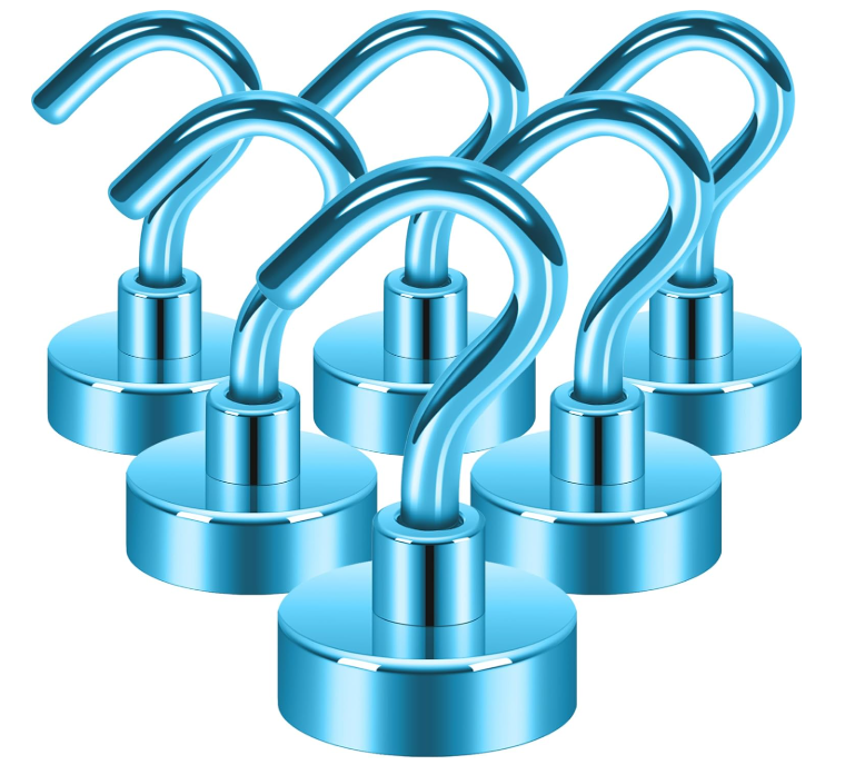 Крючки магнитные Neosmuk для подвешивания до 10 кг 10 шт. Синий (2864816659)