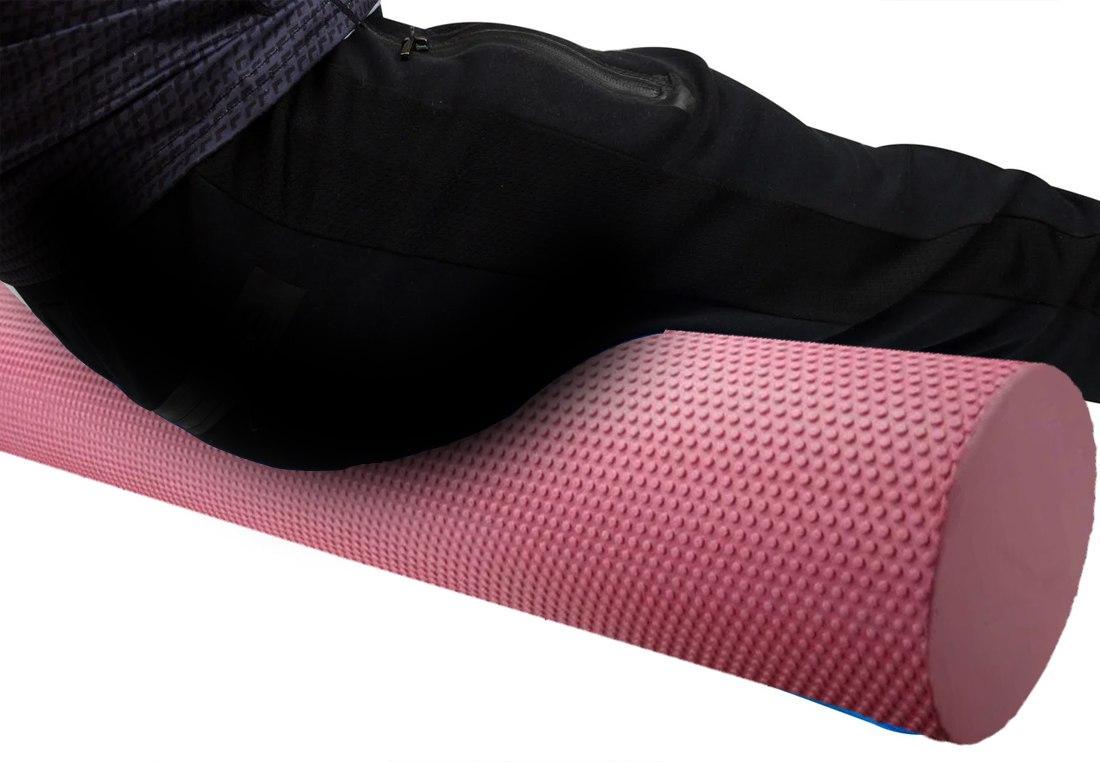 Массажный ролик для фитнеса и аэробики Power System Fitness Roller PS-4074 Pink - фото 2