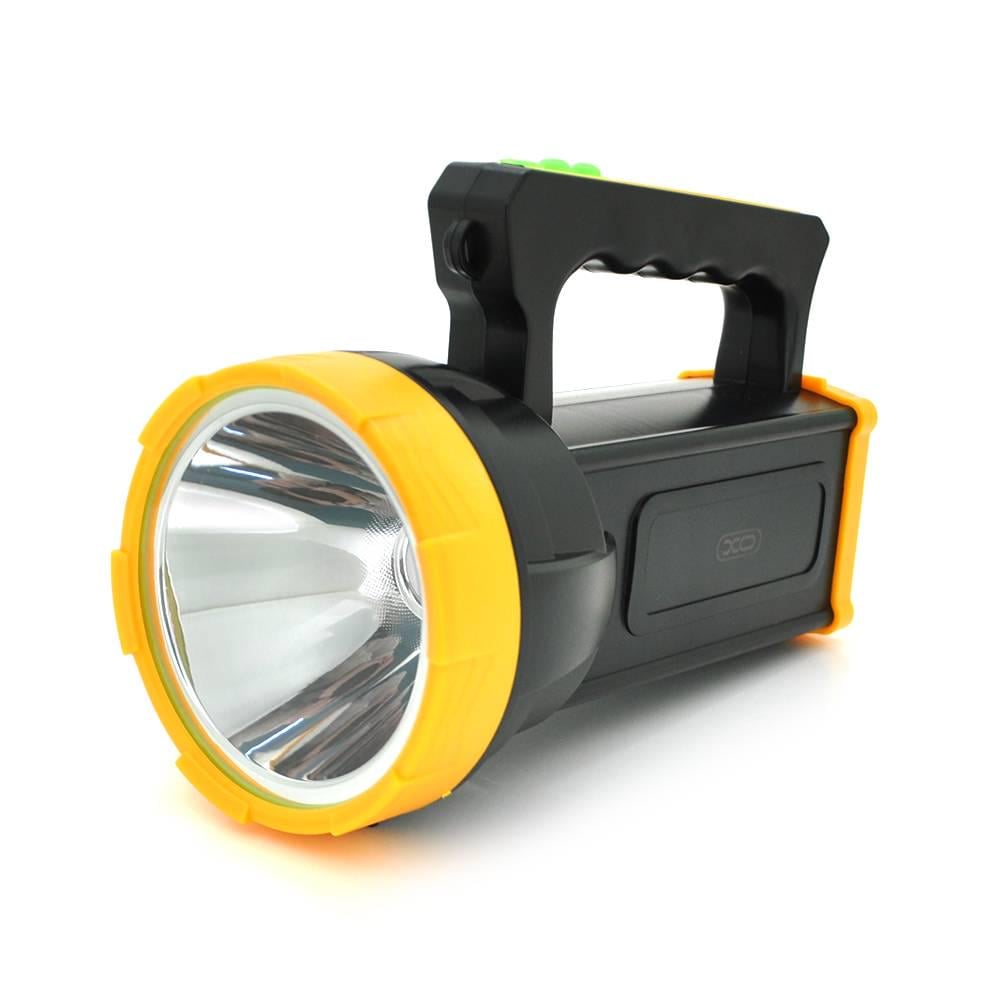 Ліхтар пошуковий XO-YH03 1LED 5W 3 напрямки 18650/1500mah TYPE-C IP65 200х100х140 мм Black/Yellow (28360)
