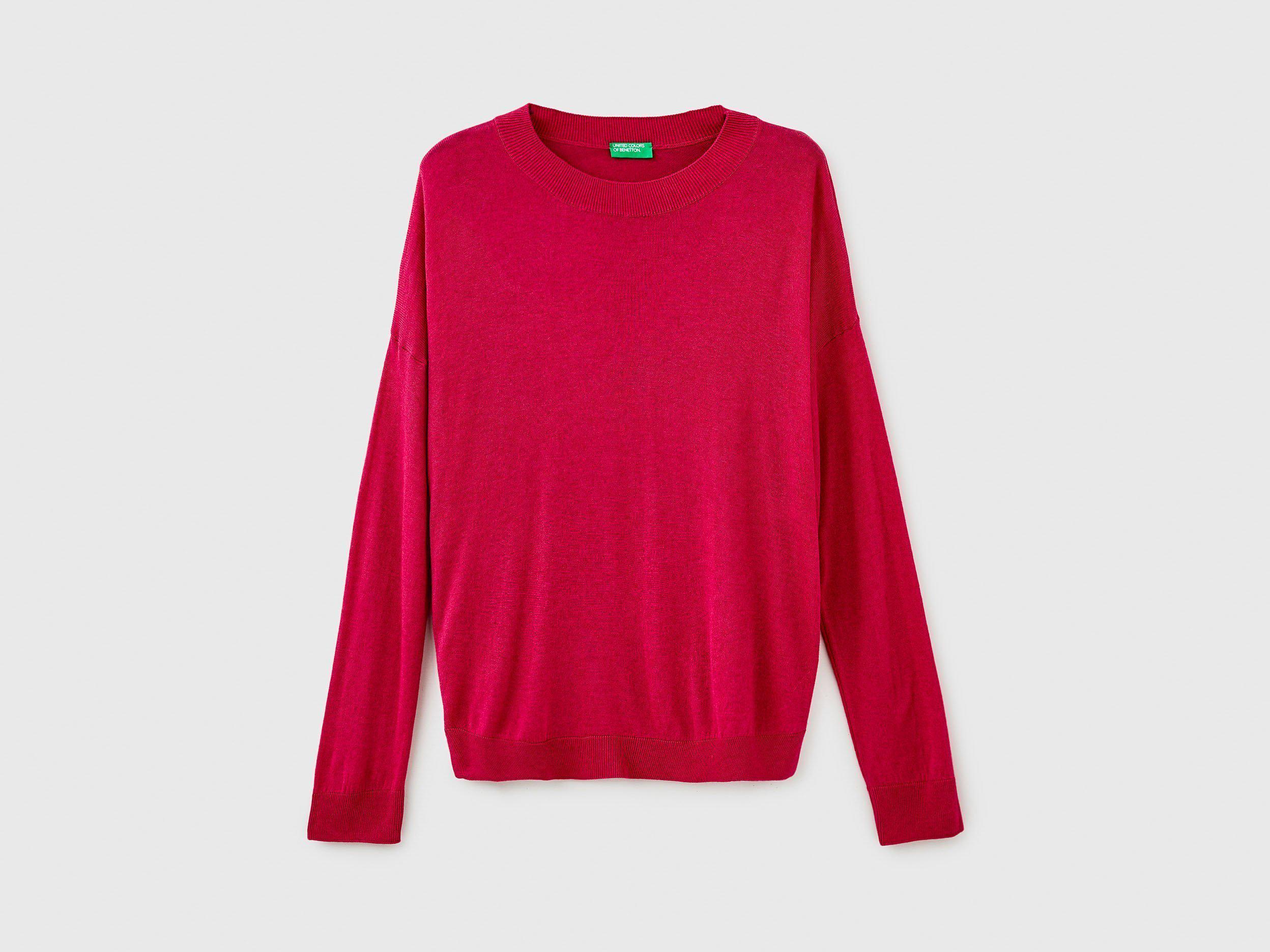 Джемпер жіночий Benetton 1011d1p04 S Рожевий - фото 4