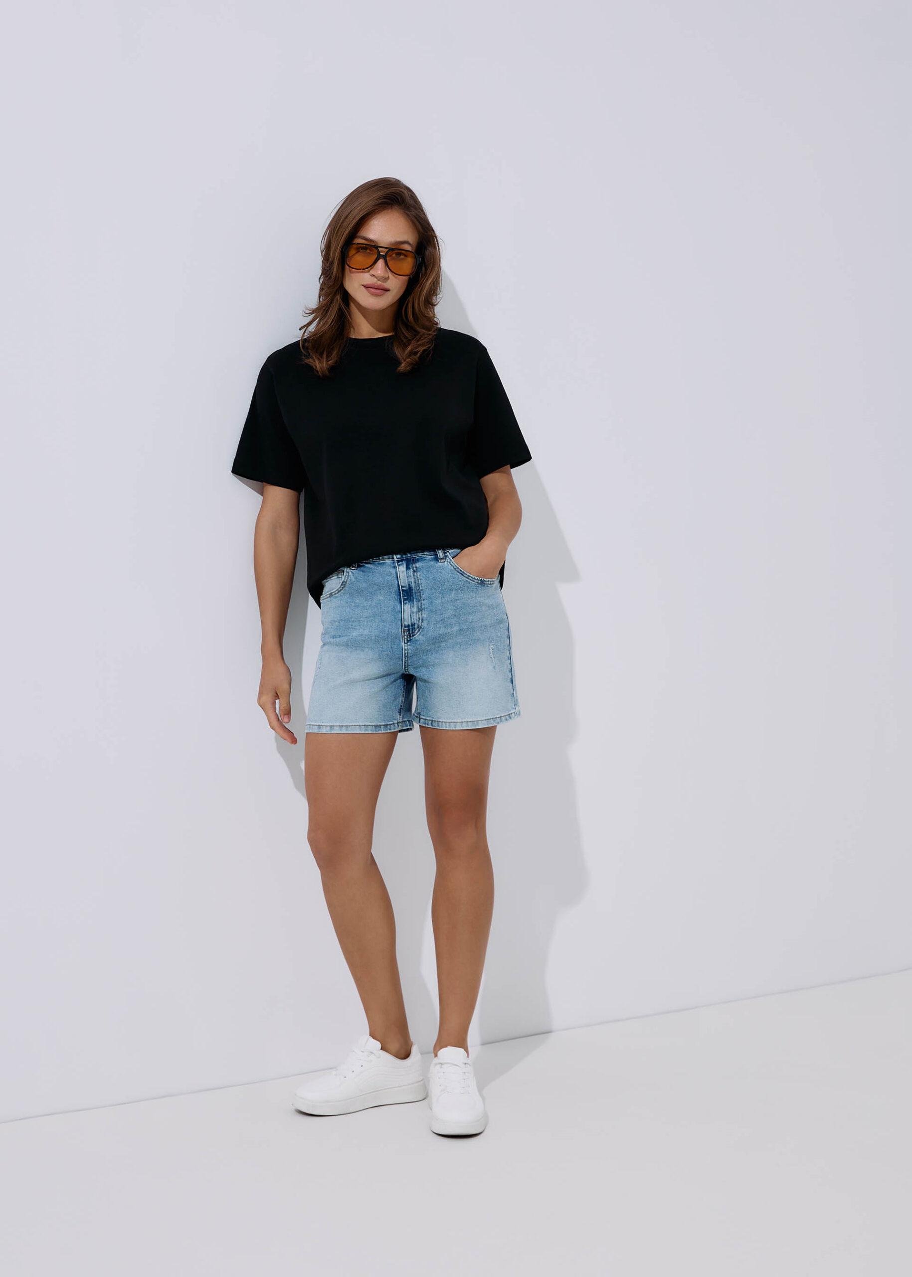 Шорти жіночі Diverse JANANO джинсові S Блакитний (5905384135315)