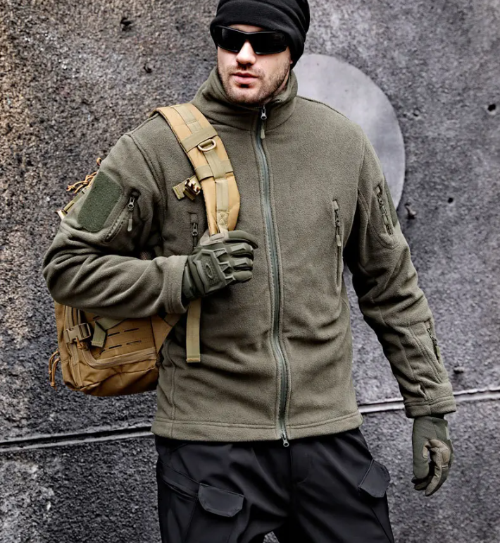 Куртка флісова Solve для активного відпочинку XL Оливковий (KT6000431) - фото 2 Куртка флісова Solve для активного відпочинку XL Оливковий (KT6000431) - фото 2