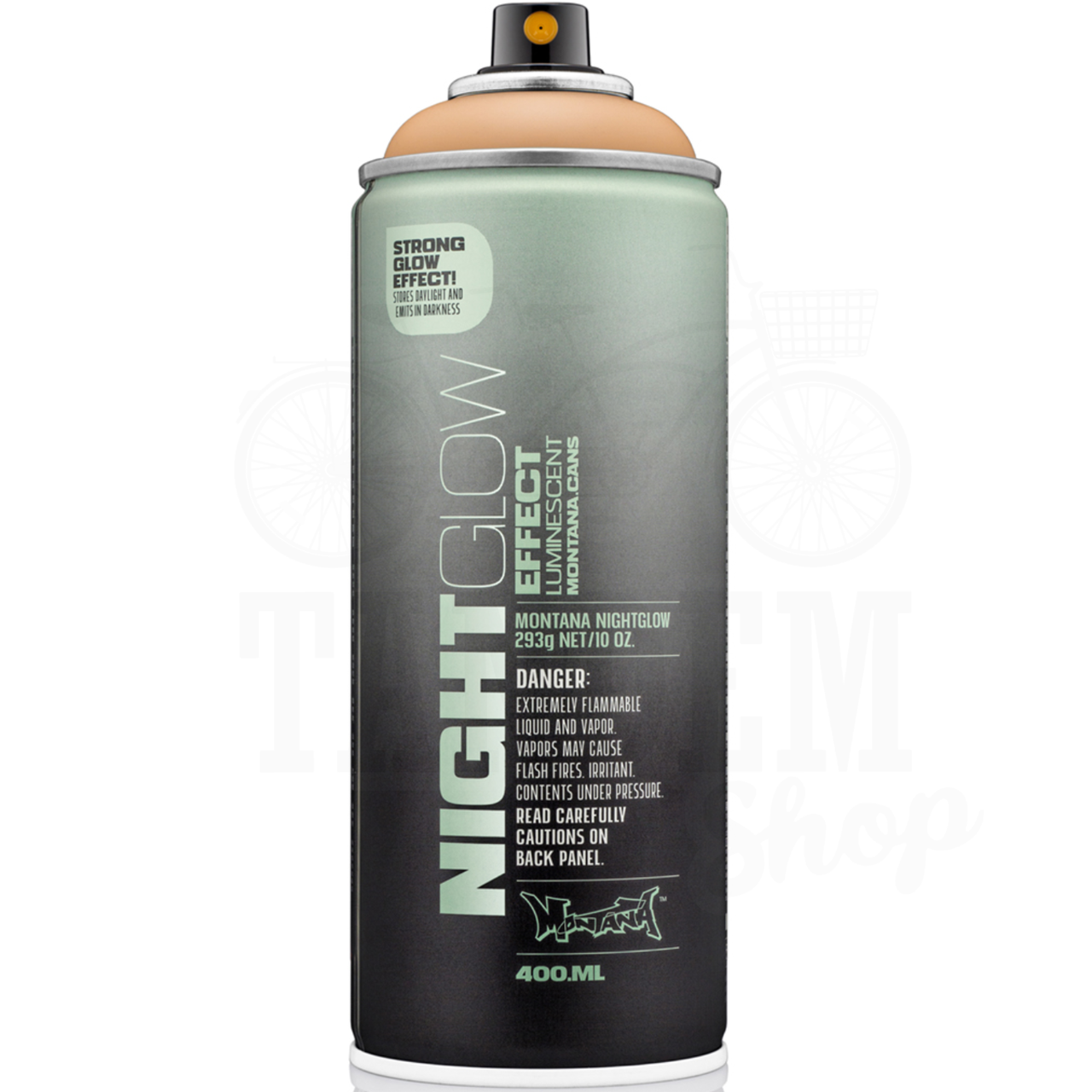 Аэрозольная краска эмаль люминесцентная светящаяся Montana Night Glow 400 мл NG2000 Luminescent Orange