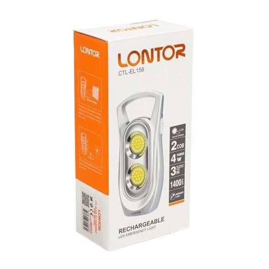 Ліхтар акумуляторний Lontor CTL-EL158 USB LED 4 Вт 1400 mAh (2104618270) - фото 2