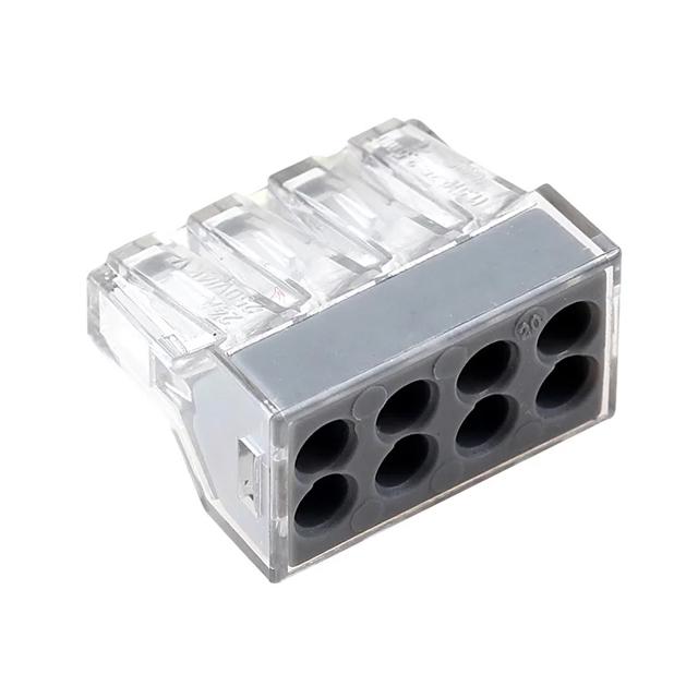 Клемма соединительная Tactix 0,5-2,5 мм2 24А 1-7 одинарная 19,4х24,2х13,4 мм Серый (CT108)