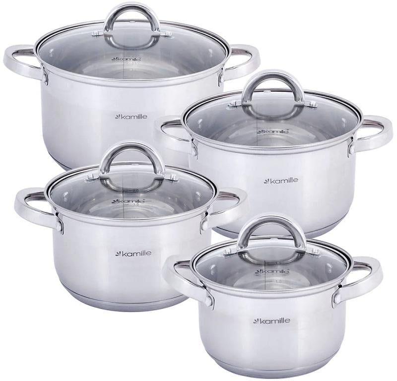 Набір кухонного посуду Kamille Mystery 8 пр. - фото 1 Набір кухонного посуду Kamille Mystery 8 пр. - фото 1