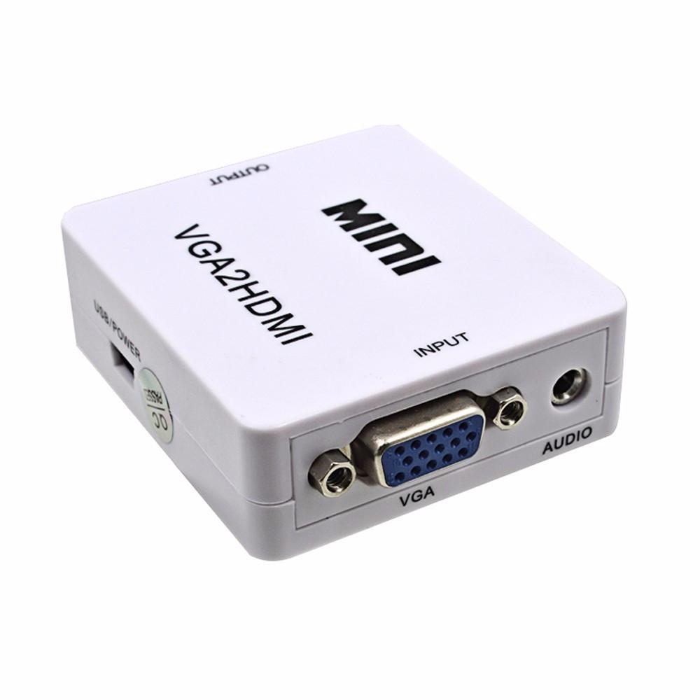 Конвертер переходник видеосигнала VGA to HDMI аудио Rias mini White (3_3936) - фото 3