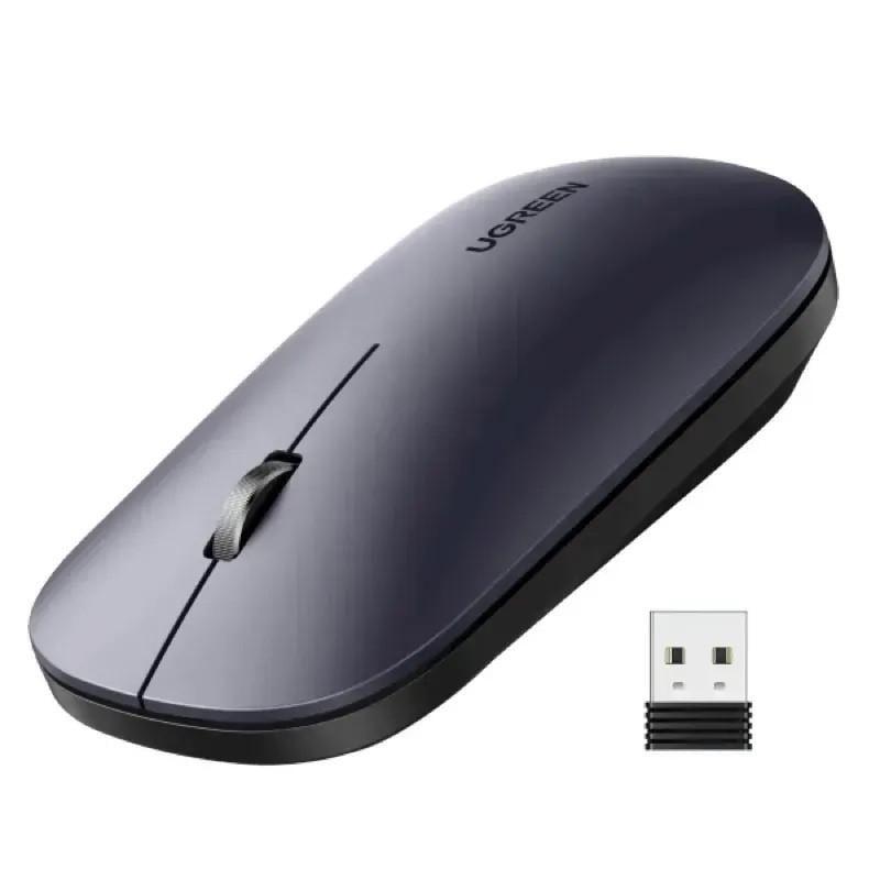 Комп'ютерна мишка бездротова UGREEN Portable Wireless Mouse MU001 Чорний (UGR-90374)