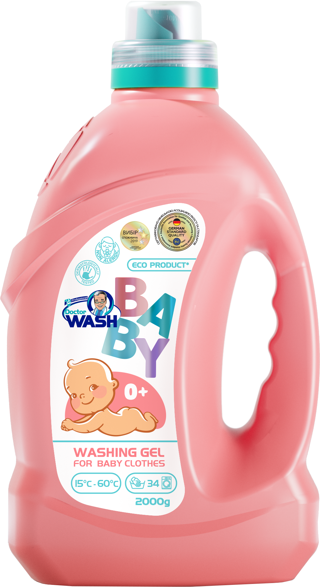 Стиральный гель для детской одежды Doctor WASH Baby 2л (23323132)