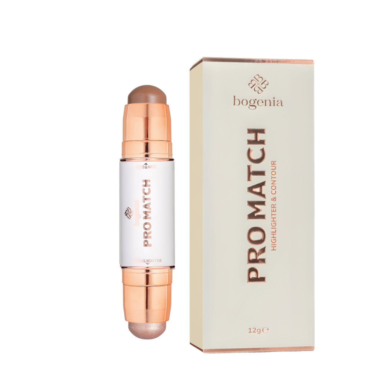 Хайлайтер і контур Bogenia Match Stick Highlighter & Contour 001 Світло-бежевий Коричневий (BG656) Хайлайтер і контур Bogenia Match Stick Highlighter & Contour 001 Світло-бежевий Коричневий (BG656)