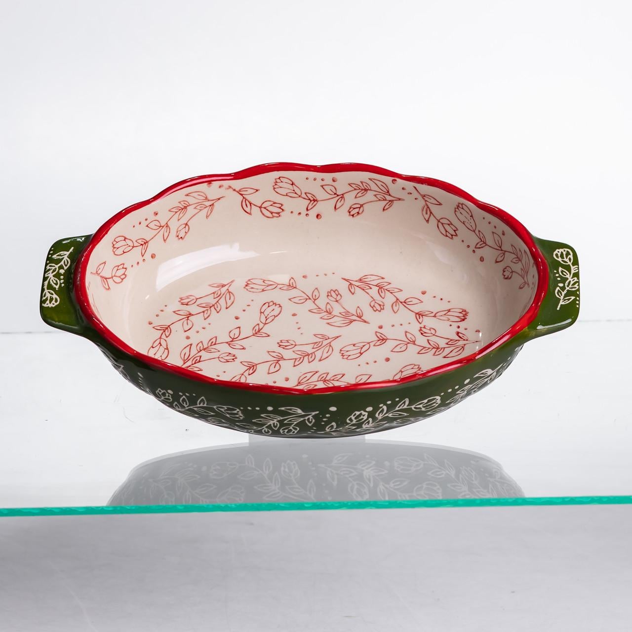 Форма для запікання Vintage 25х15х5 см Зелений (HM05-01)