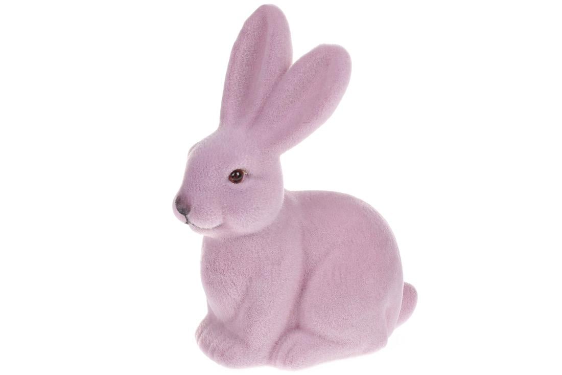 Фігурка декоративна BonaDi Великодній Кролик 15 см Лавандовий (113-010)