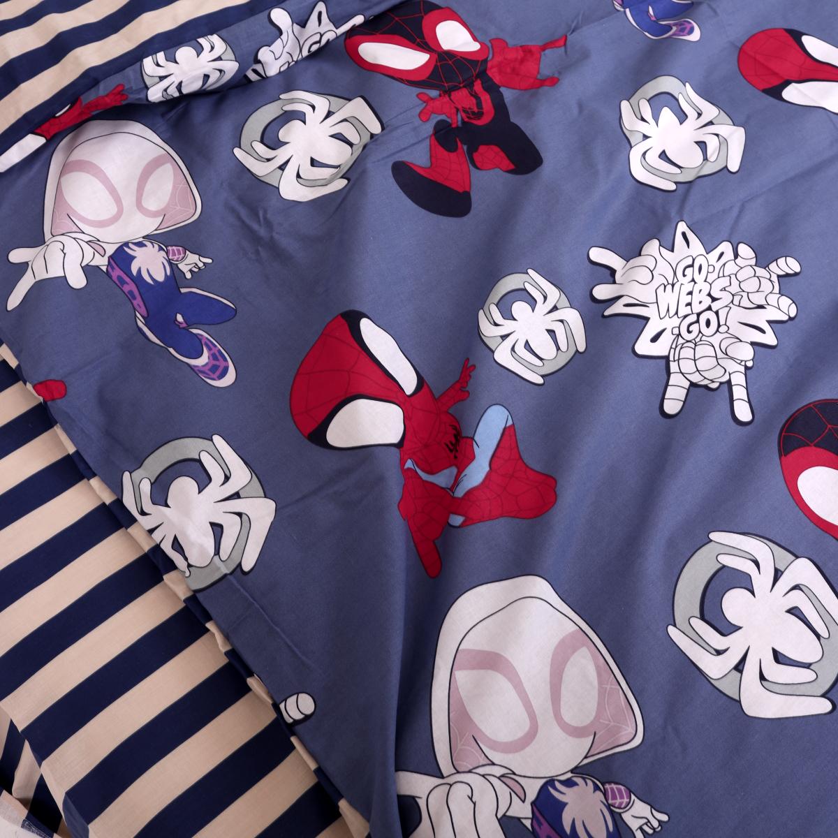 Комплект постільної білизни PaniPava Спайдермен бязь 155х215 см (10100657) - фото 3