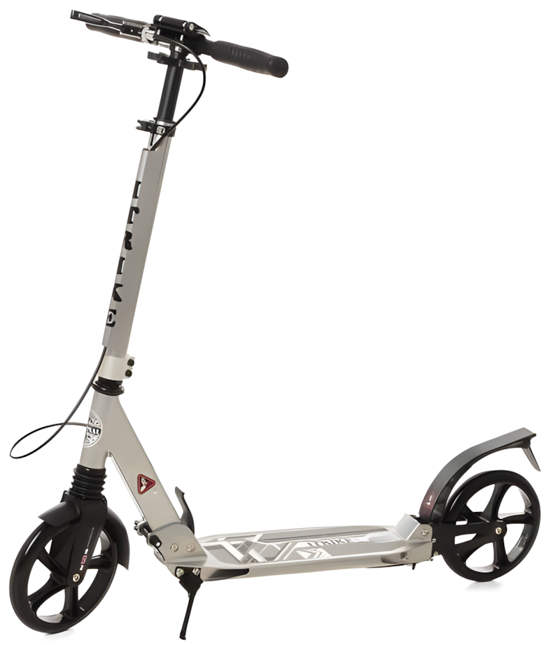 Самокат городской iTrike двухколесный с полиуретановыми колесами Серый (DS-171-S-362)