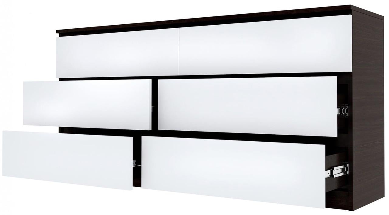 Комод Брайт Мастер Форм 150х37,6х73 см Венге магия/Белый (22881326) Комод Брайт Мастер Форм 150х37,6х73 см Венге магия/Белый (22881326)