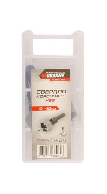 Свердло корончате Granite HSS 40 мм (6-08-040) - фото 2