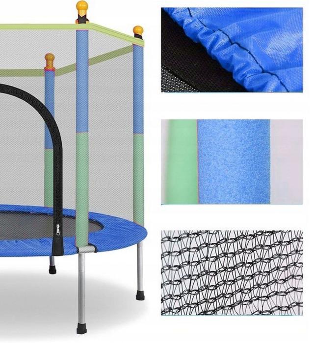 Батут-манеж детский Atleto с сеткой 140 см Синий (KRB01) - фото 3 Батут-манеж детский Atleto с сеткой 140 см Синий (KRB01) - фото 3